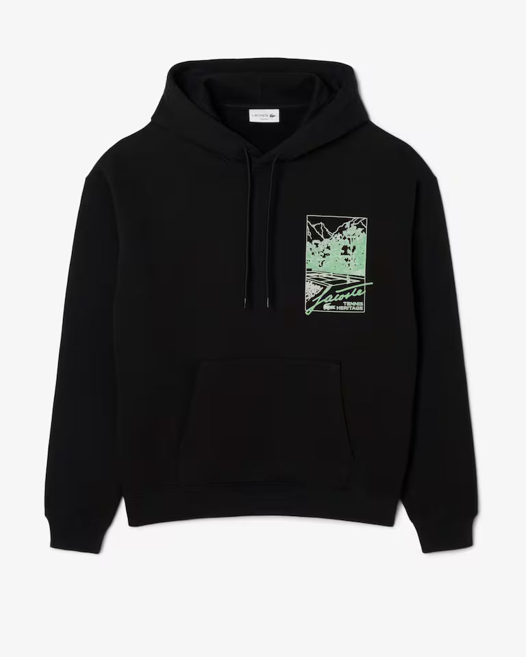 Sweatshirt à capuche molleton imprimé