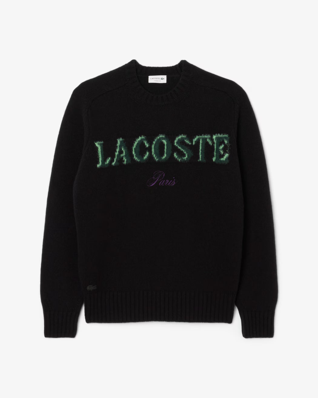 Pull laine cardée marquage intarsia