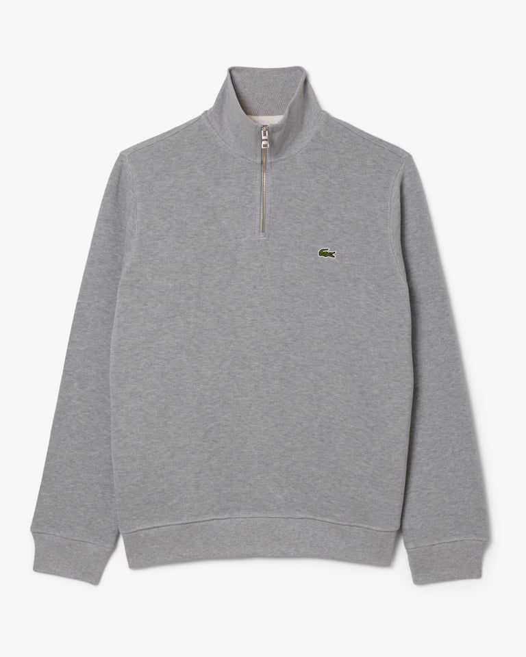 Sweatshirt zippé col montant